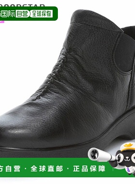 日本直邮Moonstar SPORTH SP7560 女士舒适靴黑色这款侧边松紧带4