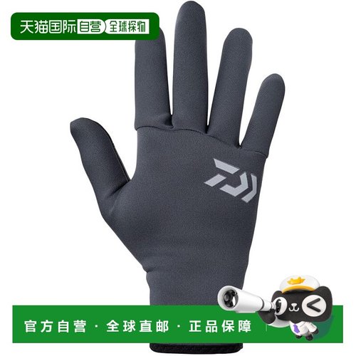 【日本直邮】达亿瓦氯丁橡胶钓鱼手套 全覆盖式 DG-7023W 枪灰