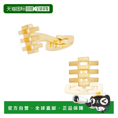 日潮跑腿Vendome Lotus立体袖扣 YellowGold ONESIZE KMEX0002AU