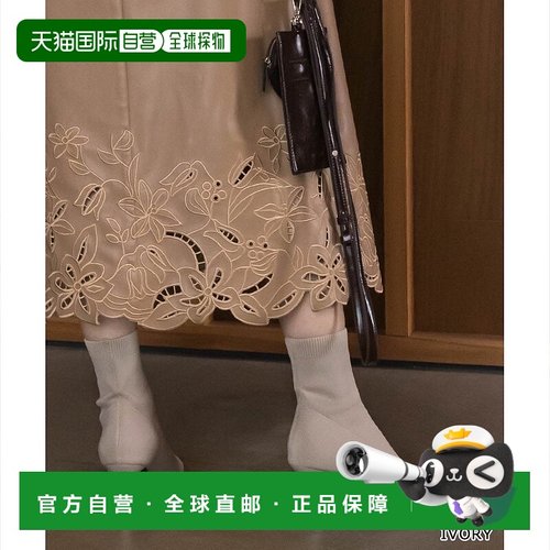 日本直邮Randa 无压力软弹针织短靴 RA041BW11863 短靴