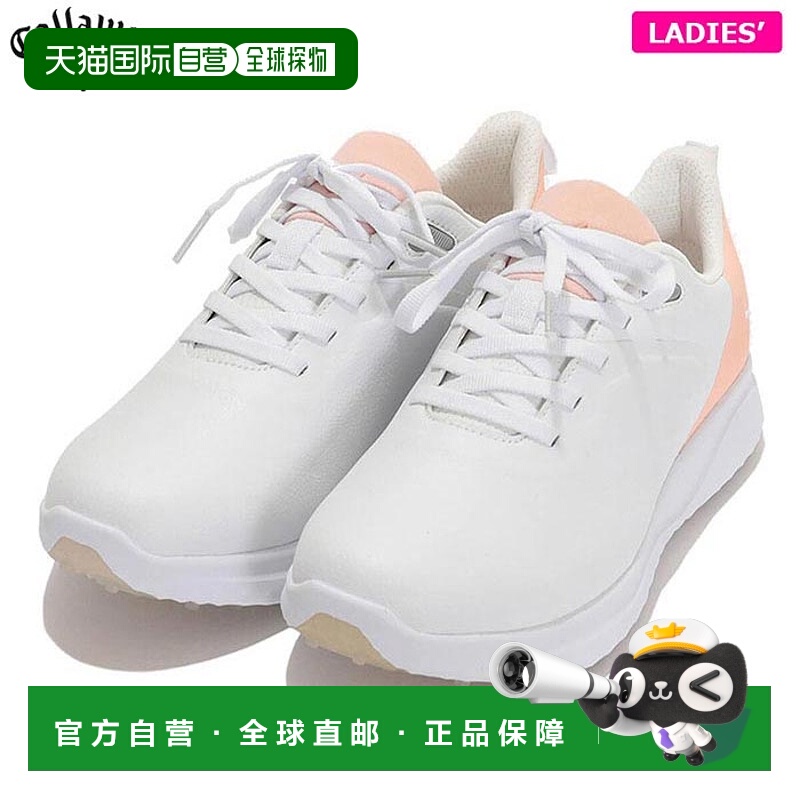 日本直邮Callaway 女士 ANZA 无钉高尔夫球鞋 C24986240 1031 白/