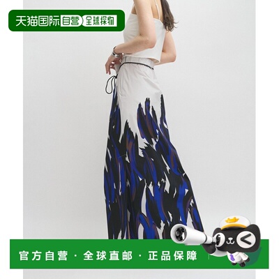 日本直邮Adam et Rope'  女士印花长款半身裙 2025AGAC05130a字裙