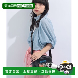 日本直邮tamaoworld × mmts 男女同款 羊革猫刺绣迷你斜挎包 166