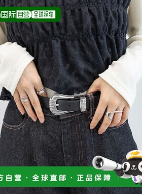 1h可退 日本直邮RAGEBLUE 女士复古风西部皮带 简约日常穿搭百搭