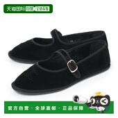 Velvety Ballerina 一字带休闲鞋 日本直邮Celine Mary Jane 黑