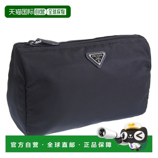 黑色 Outlet TESSUTO 化妆包 2BQ 日本直邮PRADA 1NA012 女士小包