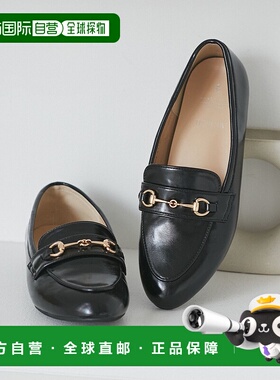 1h可退 日本直邮HARUTA 女士 皱漆皮装饰平底洛丽塔鞋 2025BGIA65