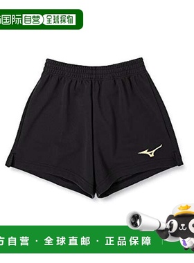 【日本直邮】Mizuno美津浓 女士运动短裤 黑 x 金黄色 S V2MB8202