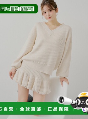 1h可退 日本直邮Chico 女装 高腰弹力针织A字迷你裙 有衬里 CHZ10