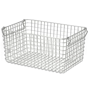 【日本直邮】Muji无印良品 不锈钢丝筐子4 约37x26x高18cm 448314