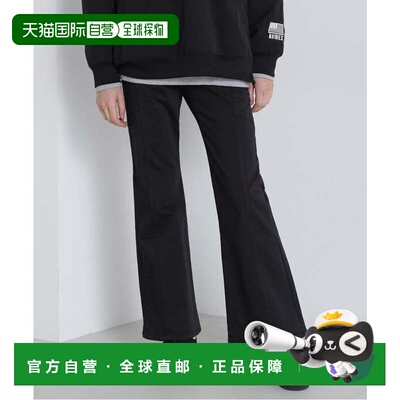 日本直邮SATIN FLARE STRECH PANTS 黑色 阔腿裤裤子女装牛仔裤