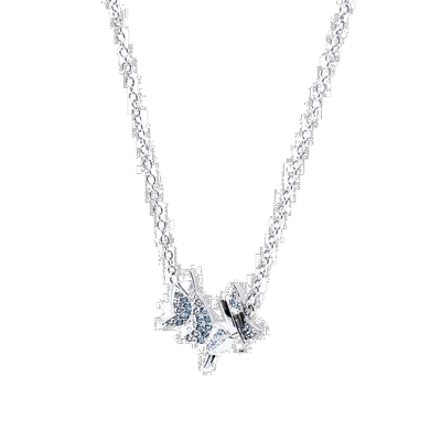 日本直邮SWAROVSKI项链2023SS女式LiliaButterfly蓝色银色5662181