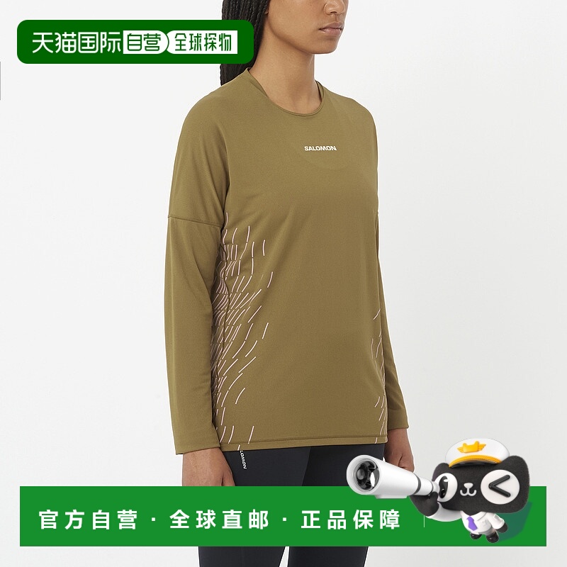 日本直邮SALOMON SENSE AERO GRAPHIC 女性长袖T恤 [sense-aero-g