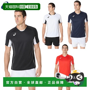 日本直邮ASICS 男式比赛运动衫服装短袖排球 ASICS 2053A218