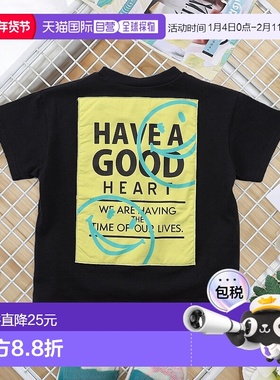 1h可退 日本直邮BREEZE 儿童背部印花刺绣T恤 J207555新款