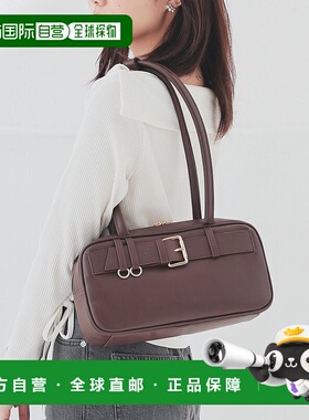 1h可退 日本直邮Honeys 女装 仿皮迷你波士顿包 宽肩带设计 27712