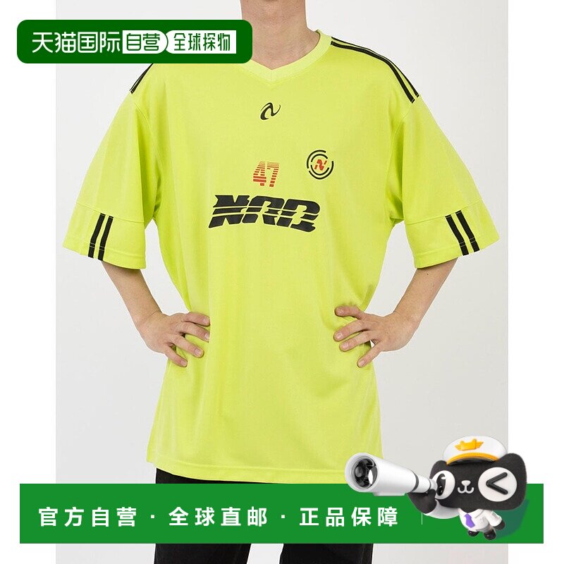 日本直邮NERDY 运动风短袖T恤 [NE8621EU001062] 黑色