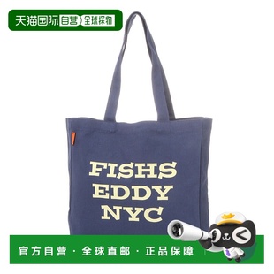 女士帆布大logo托特包 Eddy 通勤休闲A4尺 日本直邮Fishs 1h可退
