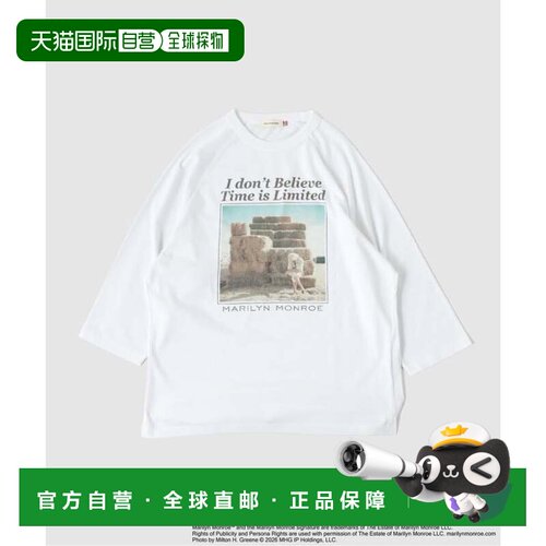 日本直邮B.C STOCK GOOD ROCK SPEED 别注 MONROE 七分袖T恤 白色