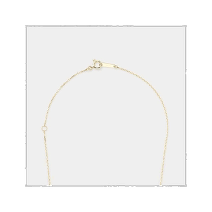 日本直邮日潮 agete 阿卡朵K10链项链黄色 均码钻石吊坠饰品耳钉