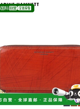 日本直邮KATHARINE HAMNETT LONDON 钱包 长钱包 男士圆形拉链钱