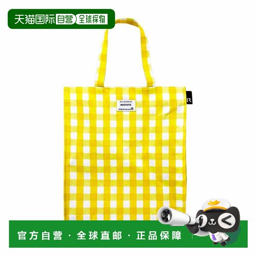 日本直邮A4 托特包 子袋 黄格纹 PVC涂层 SN.阿凯图尔 1028