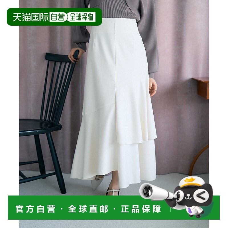 1h可退 日本直邮earth music&ecology 女士不规则下摆立体感多层