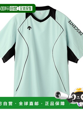 日潮跑腿DESCENTE迪桑特 男女款排球服 Piste 短袖T恤 mint S
