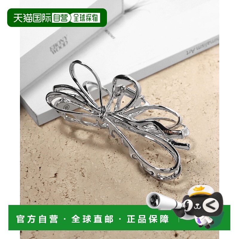 1h可退 日本直邮ANE MONE女装金属光泽感发夹 ribbon设计 DG55005
