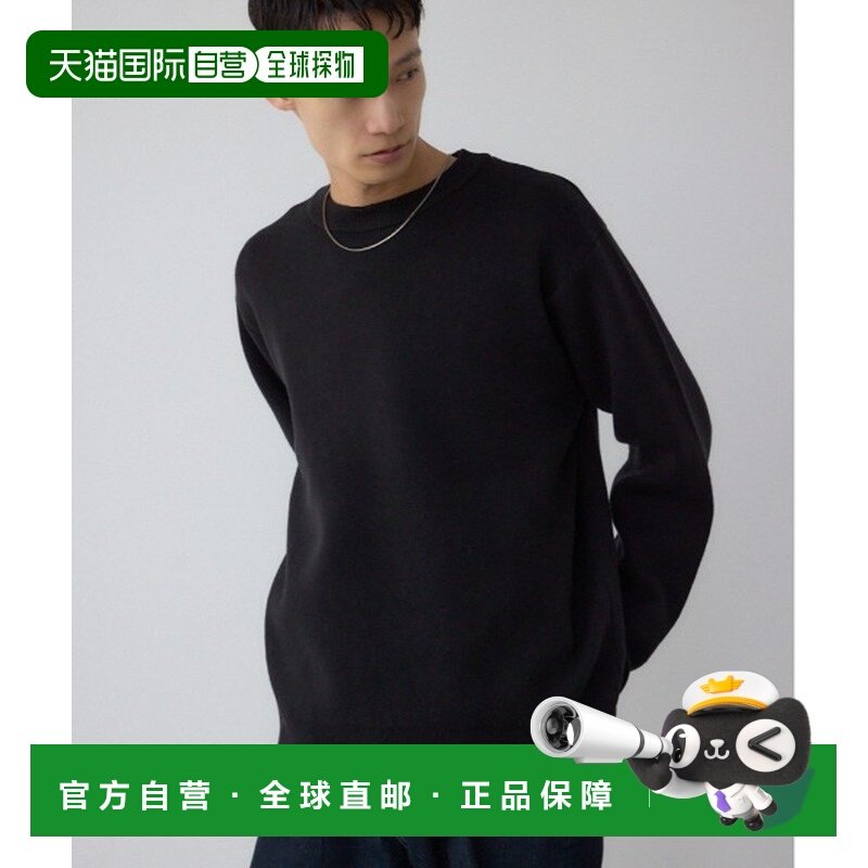 1h可退 日本直邮AZUL BY MOUSSY 男装 里起绒拼色针织上衣 双面编