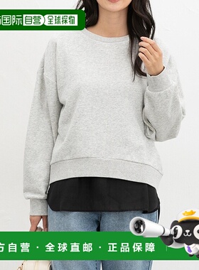 1h可退 日本直邮Honeys 女装 裾部透视设计T恤 578119762假两件