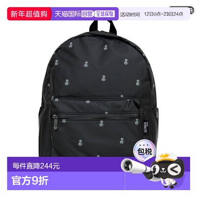 日本直邮Outdoor Products 史努比背包 M 复古花生图案黑色 SY155