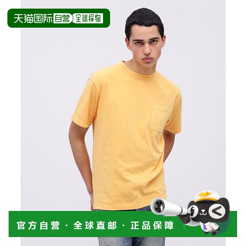 日本直邮AVIREX 半袖褪色洗水口袋T恤 [AV1129EM016019]