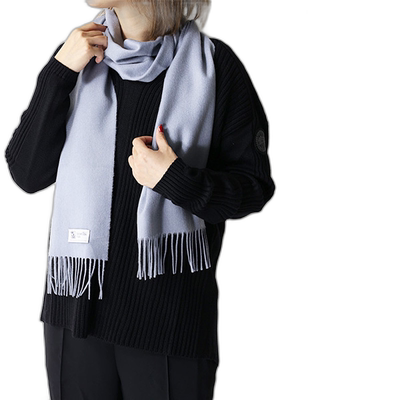 Johnstons约翰斯顿秋冬男女羊绒围巾纯色简约WA16