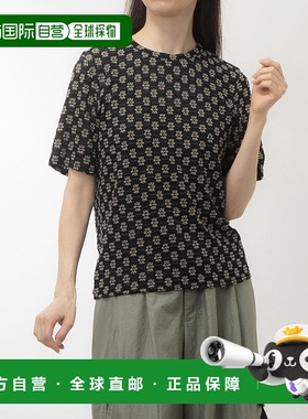日本直邮RANAN 花卉弹力蕾丝T恤 R05096EW12419