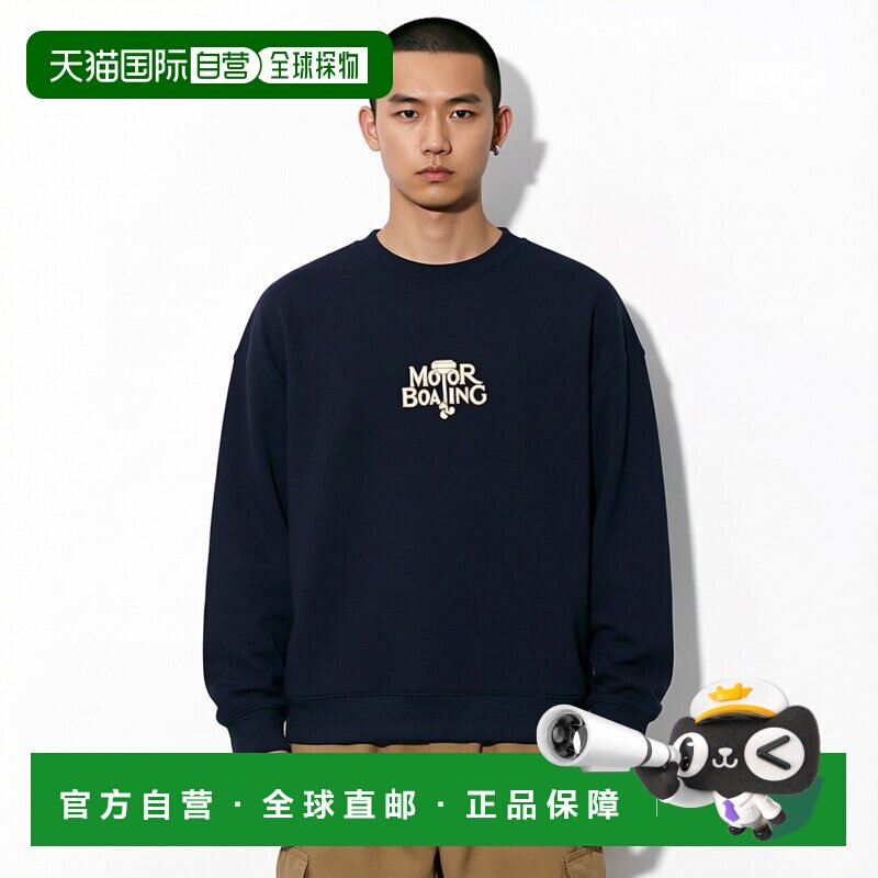 1h可退 日本直邮OLD SOLDIER 男装 棉质宽松圆领长袖印花卫衣 381