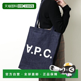 日本直邮APC Laure 手提包COHIZ M61445男女通用牛仔布A4 尺寸购