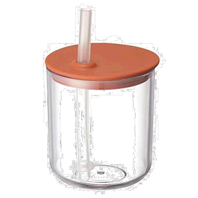 【日本直邮】kinto杯子BONBO儿童吸管水杯橙色大容量方便携带