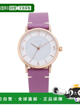 日本直邮GRANDEUR女士太阳能充电式三针石英表GSW005P3