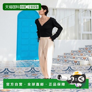 1h可退 日本直邮Classical Elf 女士立体感剪裁系带交叉V领上衣 c