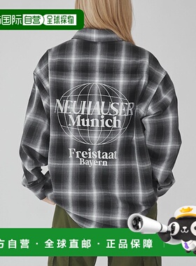 1h可退 日本直邮WEGO 男女通用 春夏新款渐变格纹图案衬衫 SK25SP