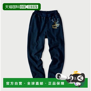 运动裤 1h可退 靛蓝色 复古毛圈908卫裤 日本直邮45R