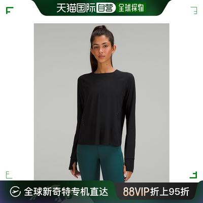 日潮跑腿lululemon露露乐蒙 UV Protection 女士长袖跑步T恤