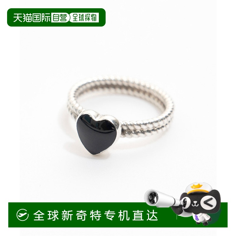 日本直邮MAISON SPECIAL 女士黑色天然石心形戒指 21249665506