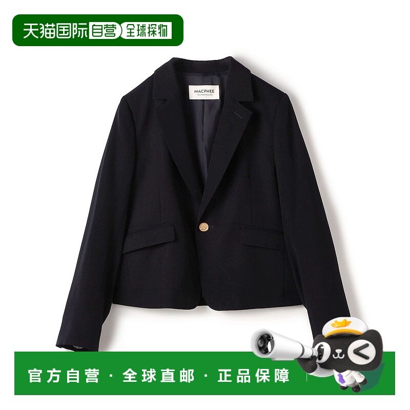 1h可退 日本直邮MACPHEE 女士短款修身单排扣西装外套 梳毛羊毛,女装/女士精品,短外套,淘宝优惠券,粉丝福利购,淘宝优惠卷