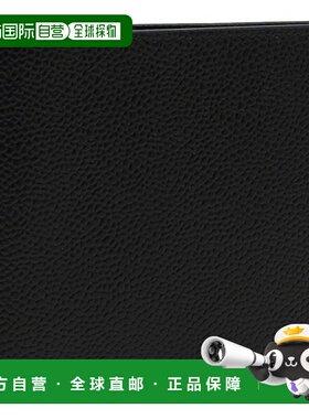 日本直邮Thom Browne 双折钱包 卵石纹皮革 半钱包 黑色 男士 THO