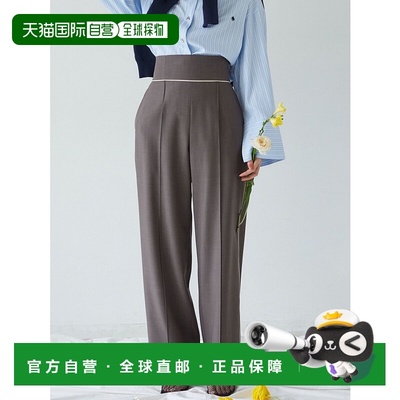 1h可退 日本直邮LAGUNAMOON 女士拼色管线装饰直筒长裤 032520700