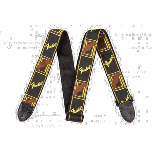【日本直邮】芬达fender 背带fender® 2字母组合带 黑色/黄色/棕