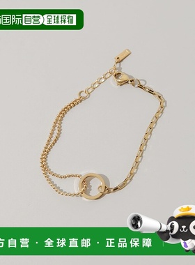 1h可退 日本直邮SMELLY 女士 不对称设计金属圈链条手链 SMA62NF0