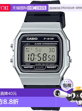 【日本直邮】卡西欧 数字电子手表 F-91WM-7AJH 黑色